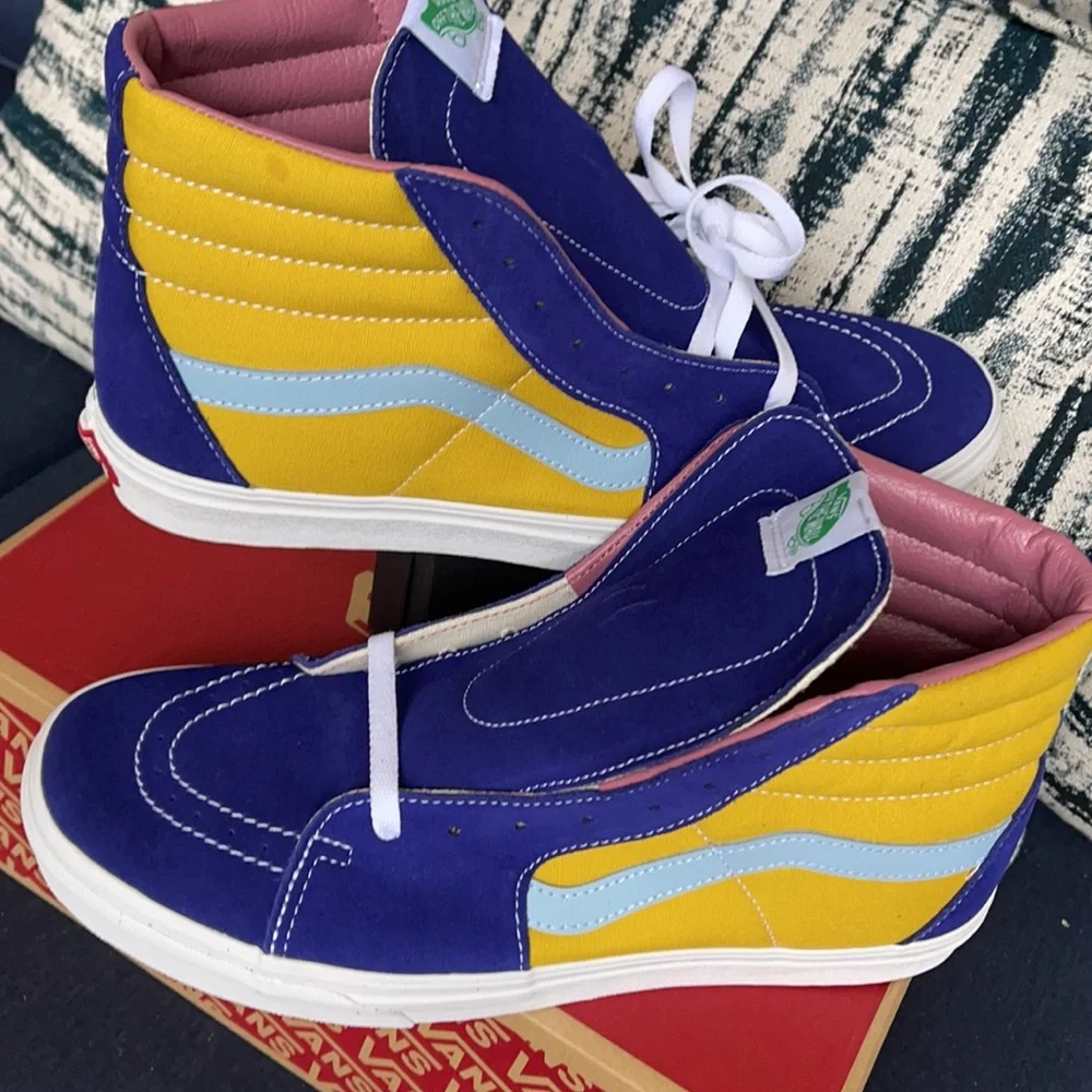 Vans Sk8-Hi Sunshine Multi/True White MENS - Picture 11 of 16